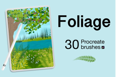 Foliage Procreate brushes