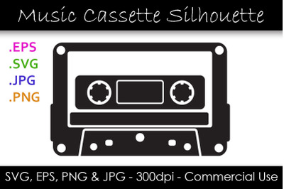 Music Cassette Graphic - Retro Music