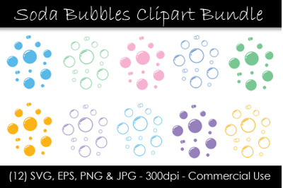 Soda Bubble Clipart - Bubble SVG Files