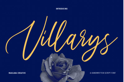 Villarys Handwritten Script Font