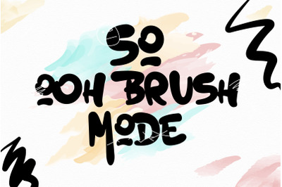 ZT Ooh - Brush Font