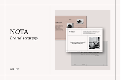 Brand strategy / Brand book template