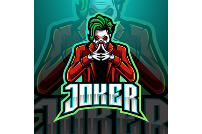 Joker esport mascot logo design