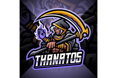 Thanatos esport mascot logo design