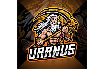 Uranus god esport mascot logo design