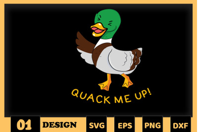 Animal Puns Quack me up funny Duck