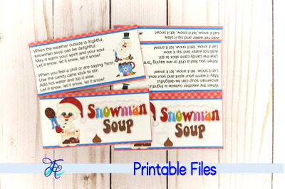 Snowman Soup Bag Toppers v1