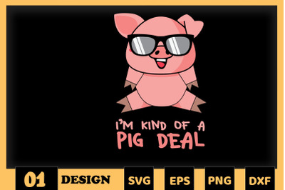 Animal Puns Funny Pig Deal Big Deal