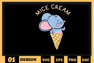 Animal Puns Mice Cream Funny Ice Cream