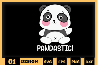 Animal Puns Pandastic Funny Cute Panda