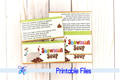 Snowman Soup Bag Topper v3