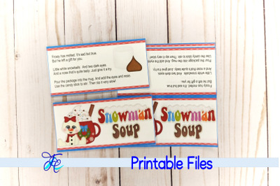 Snowman Soup Bag Topper v4