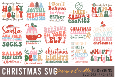 Retro Christmas SVG Bundle