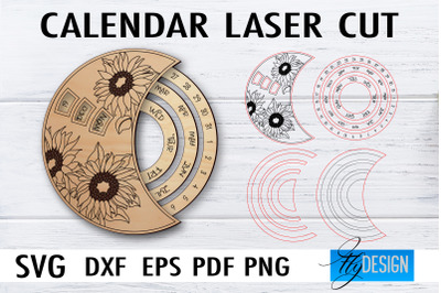 Calendar Laser Cut SVG | Home SVG Design | CNC files