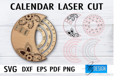 Calendar Laser Cut SVG | Home SVG Design | CNC files