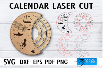 Calendar Laser Cut SVG | Home SVG Design | CNC files