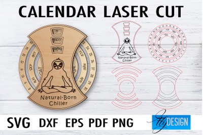 Calendar Laser Cut SVG | Home SVG Design | CNC files