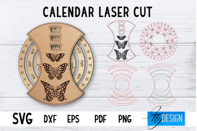 Calendar Laser Cut SVG | Home SVG Design | CNC files