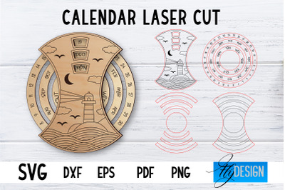 Calendar Laser Cut SVG | Home SVG Design | CNC files