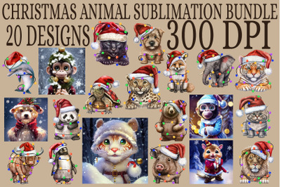 Xmas Animal Bundle-20 Designs-221114