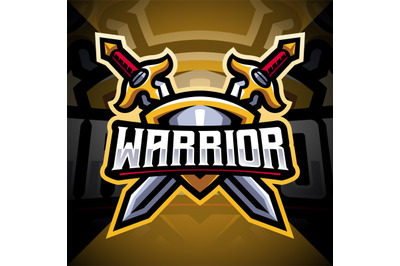 Warriors esport mascot logo design