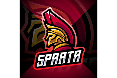 Sparta esport mascot logo design