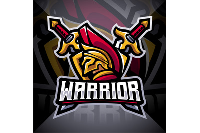 Warriors esport mascot logo design