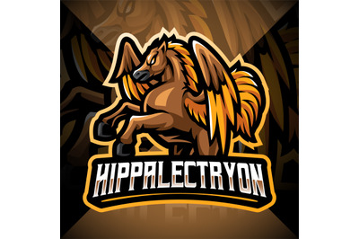 Hippalectryon esport mascot logo design