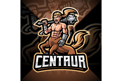 Centaur esport mascot logo design