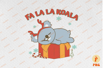 Fa La La Koala Lazy Christmas Animal