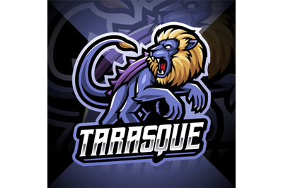 Tarasque esport mascot logo design