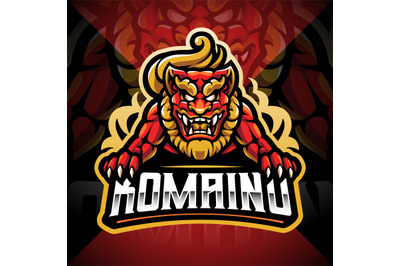 Komainu esport mascot logo design