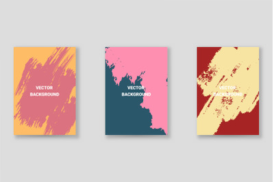 Bright abstract grunge splatter brochure or cover vector