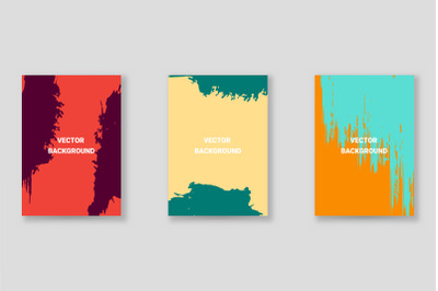 Bright abstract grunge splatter brochure or cover vector