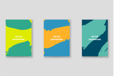 Bright abstract grunge splatter brochure or cover vector