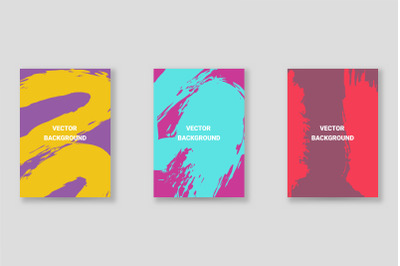 Bright abstract grunge splatter brochure or cover vector