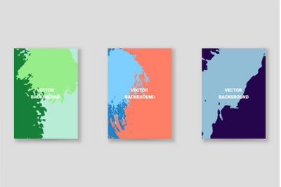 Bright abstract grunge splatter brochure