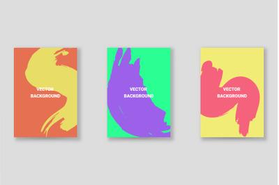 Bright abstract grunge splatter brochure or cover vector