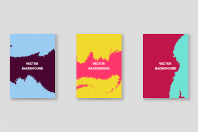 Bright abstract grunge splatter brochure or cover vector