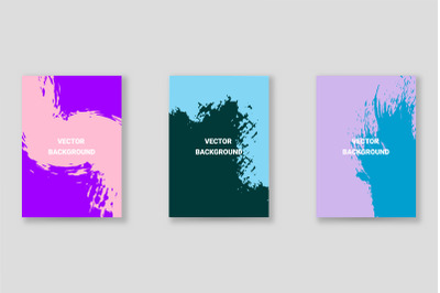 Bright abstract grunge splatter brochure