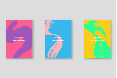 Bright abstract grunge splatter brochure or cover vector