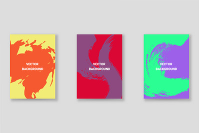 Bright abstract grunge splatter brochure or cover vector