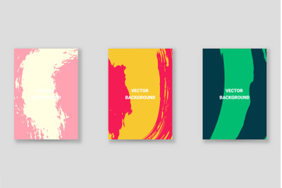 Bright abstract grunge splatter brochure or cover vector