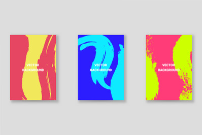 Bright abstract grunge splatter brochure or cover vector