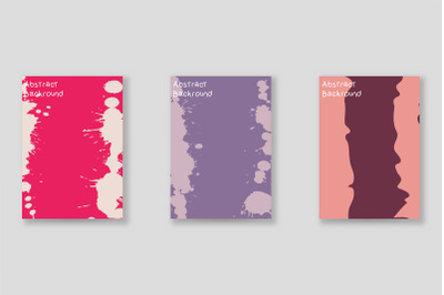 Bright abstract grunge splatter brochure or cover vector