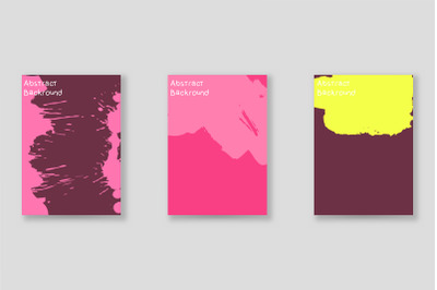 Bright abstract grunge splatter brochure or cover vector