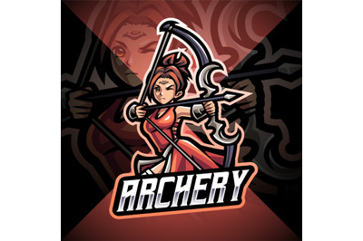 Archery esport mascot logo design