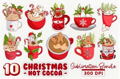 Christmas Hot Cocoa and Coffee Cup Sublimation Bundle