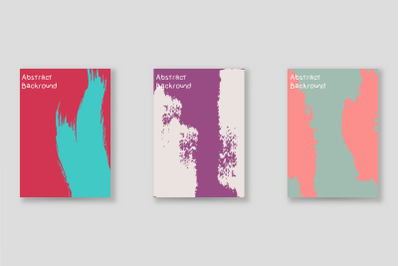 Bright abstract grunge splatter brochure or cover vector