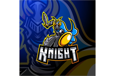 Knight esport mascot logo design